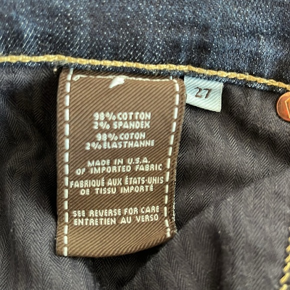 7 for all mankind The Slim Cigarette Jeans Size 27 - Picture 14 of 14